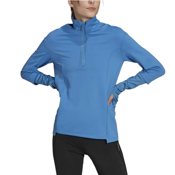 Adidas COLD.RDY Running Cover-Up - Focus Blue Womens Size Small NWT - Picture 1 of 13